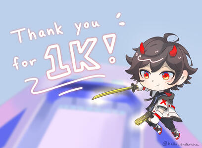 Sparro Xiao - VTuber 1k Celebration Commission